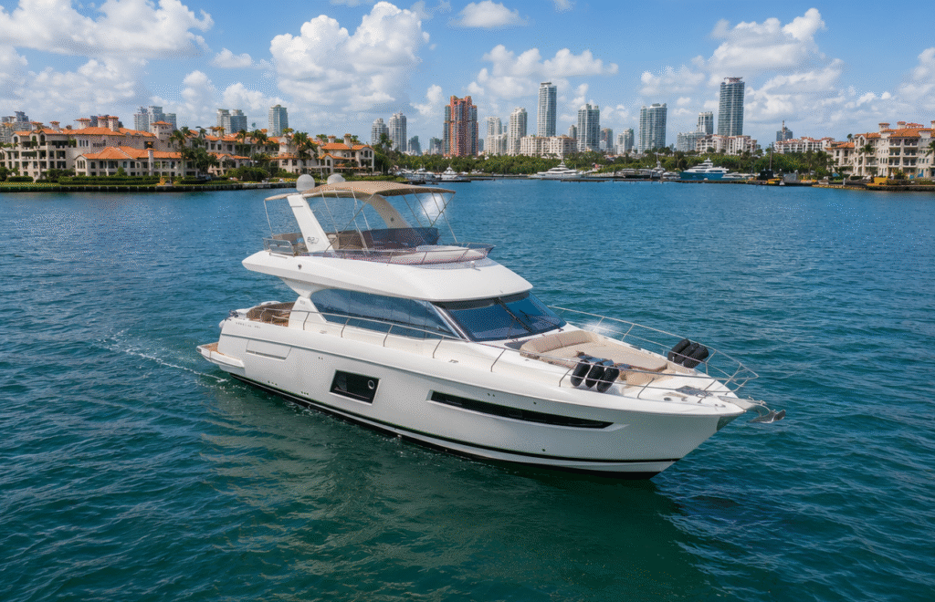 Charter 62' yacht in miami, private yacht charter miami PYCM