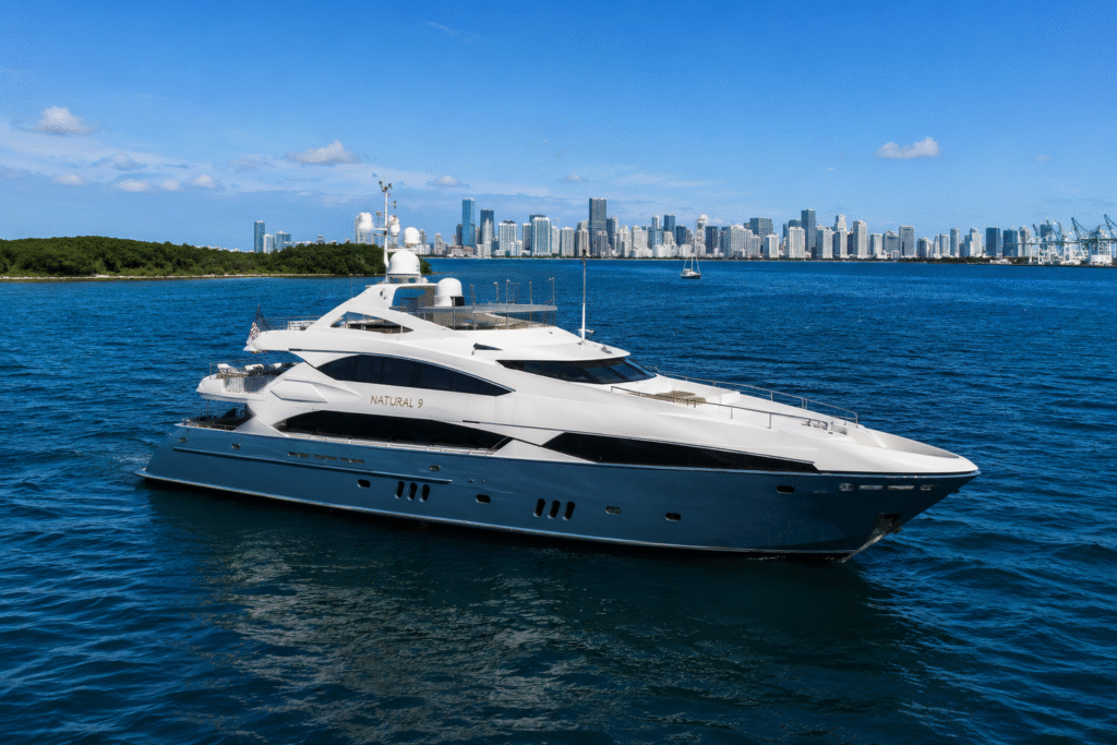 Charter 130' yacht in miami, private yacht charter miami PYCM