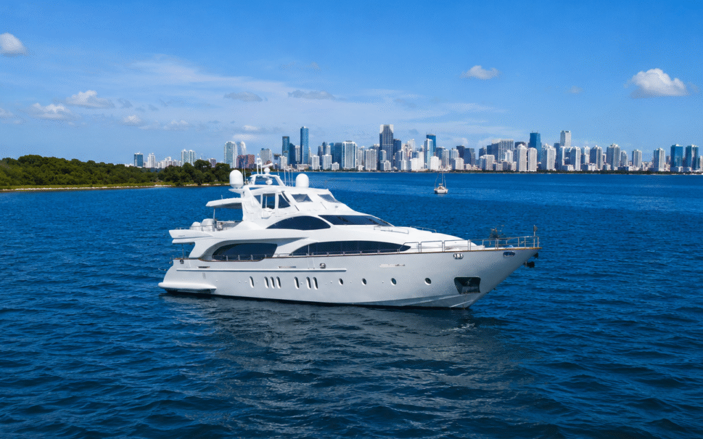 Charter 115' yacht in miami, private yacht charter miami PYCM