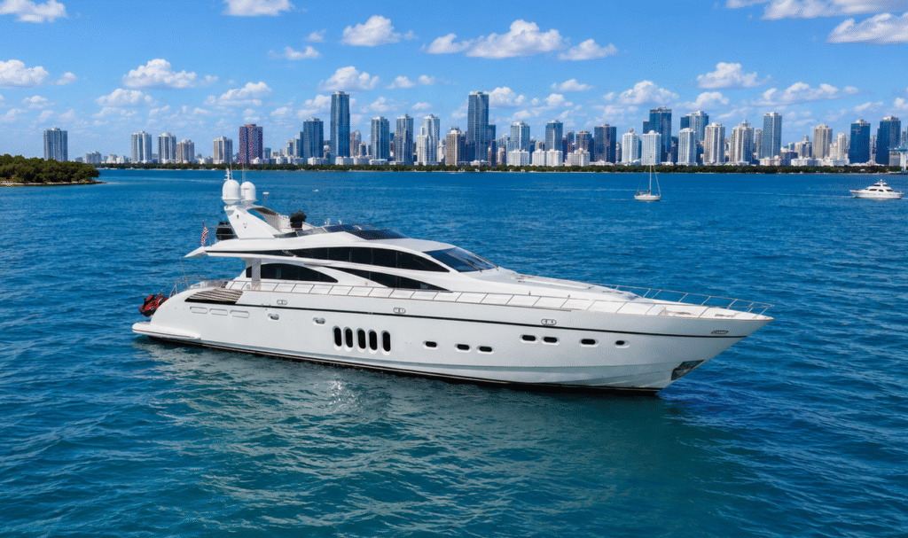 Charter 103' yacht in miami, private yacht charter miami PYCM