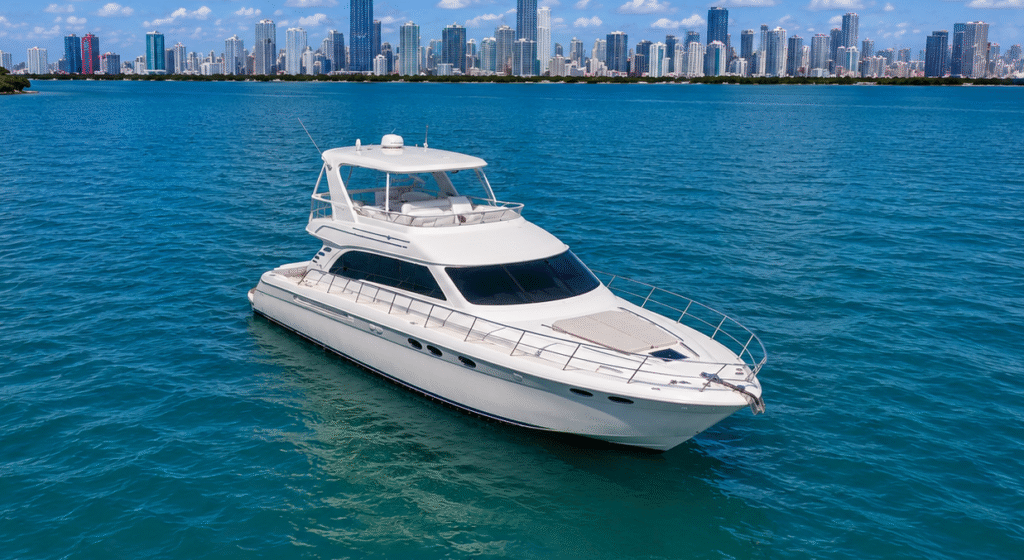 Charter 55' yacht in miami, private yacht charter miami PYCM