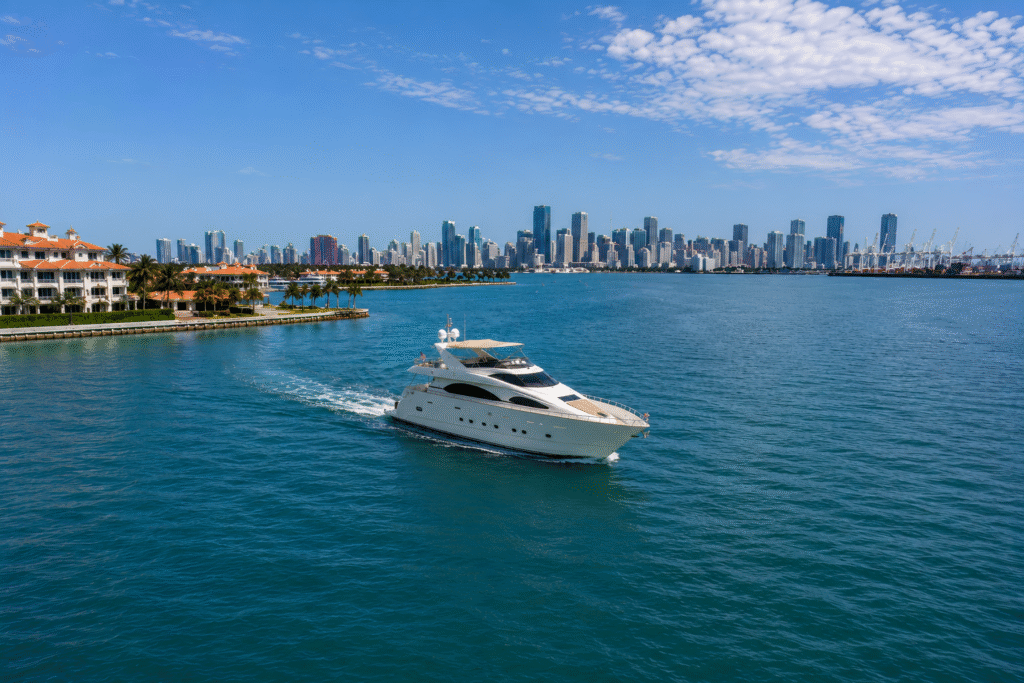 Charter 100' yacht in miami, private yacht charter miami PYCM
