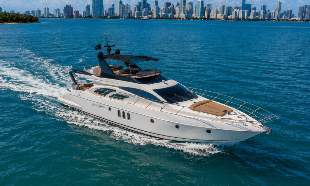 Charter 62' yacht in miami, private yacht charter miami PYCM