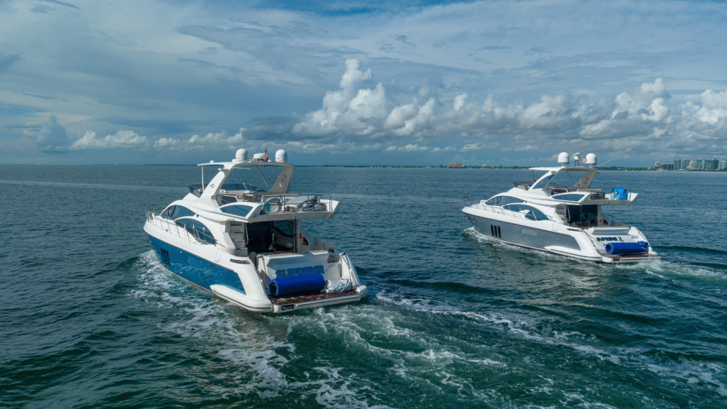 charter 60' azimut private yacht miami