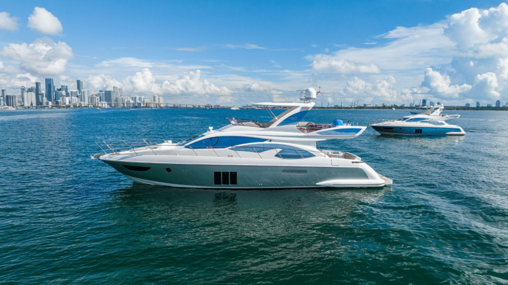 charter 60' azimut private yacht miami