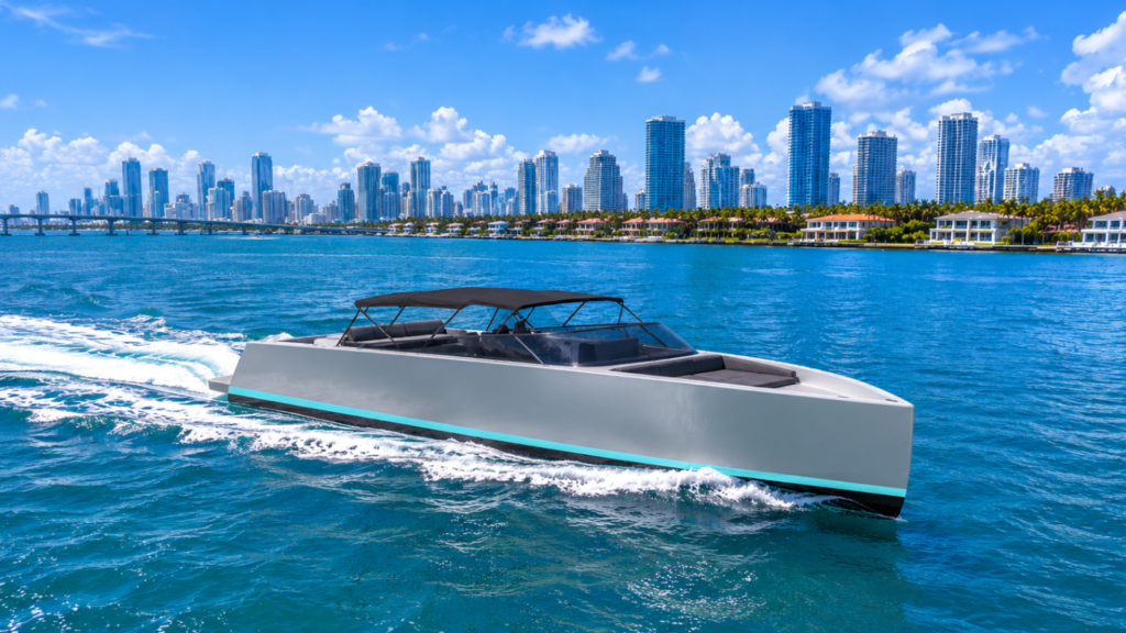 55' Vandutch private yacht charter miami