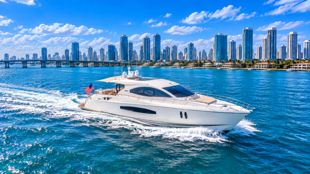 76' Lazzara charter a yacht in Miami