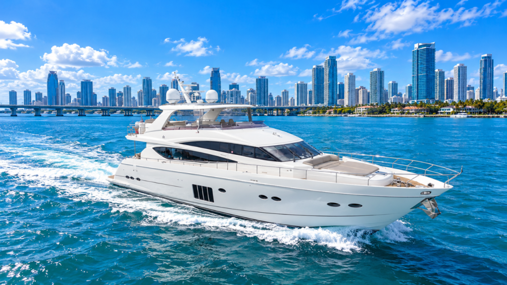 88' Princess yacht charters miami