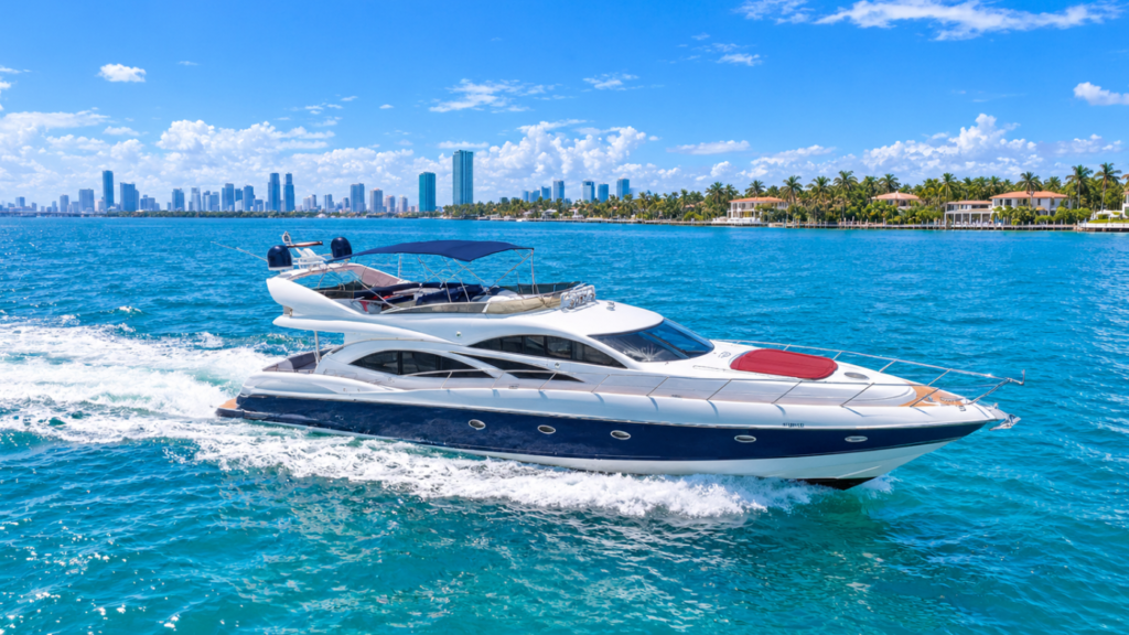 80' Sunseeker yacht charters miami